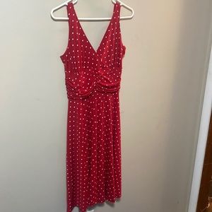 Super cute red polka dot dress!